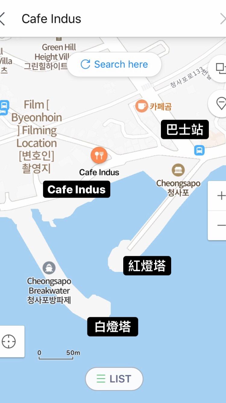 地圖是截自 Naver Map 