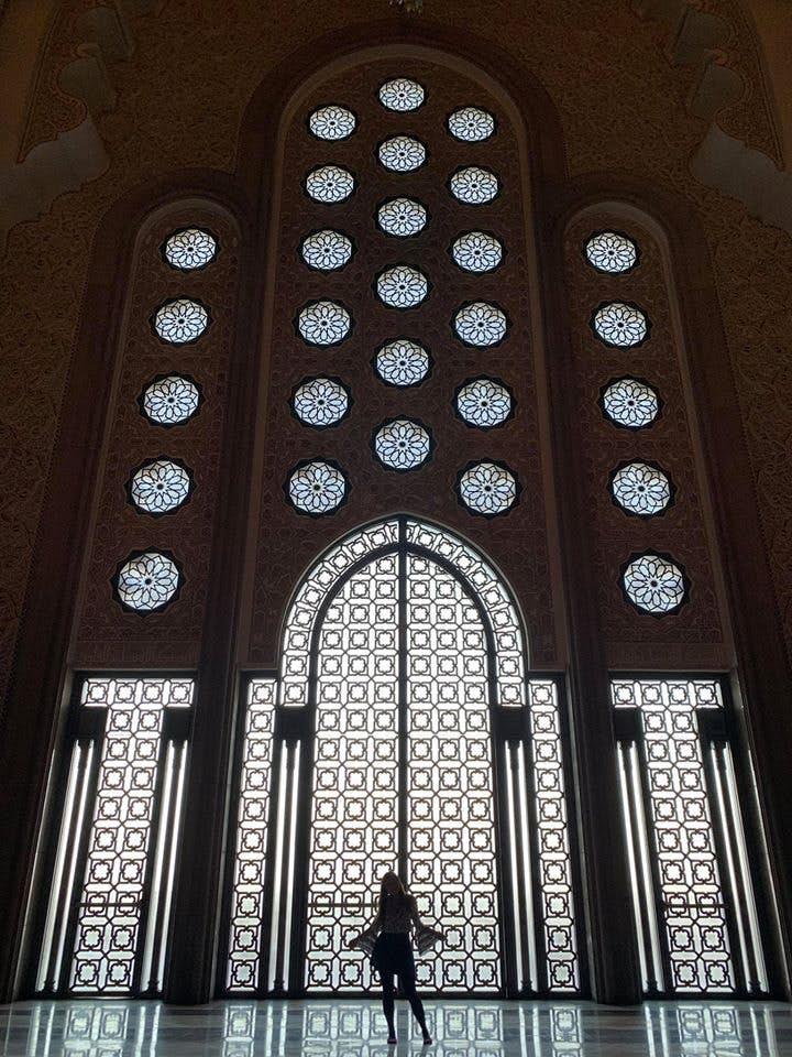 哈桑二世清真寺的門窗也很有特色