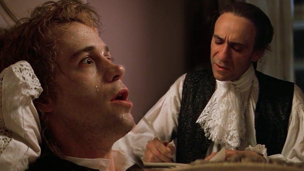 電影《Amadeus》(阿瑪迪斯)中的Mozart(莫札特)與Salieri(薩里耶利)。(圖片取自https://www.pinterest.com/pin/617133955174284949/)