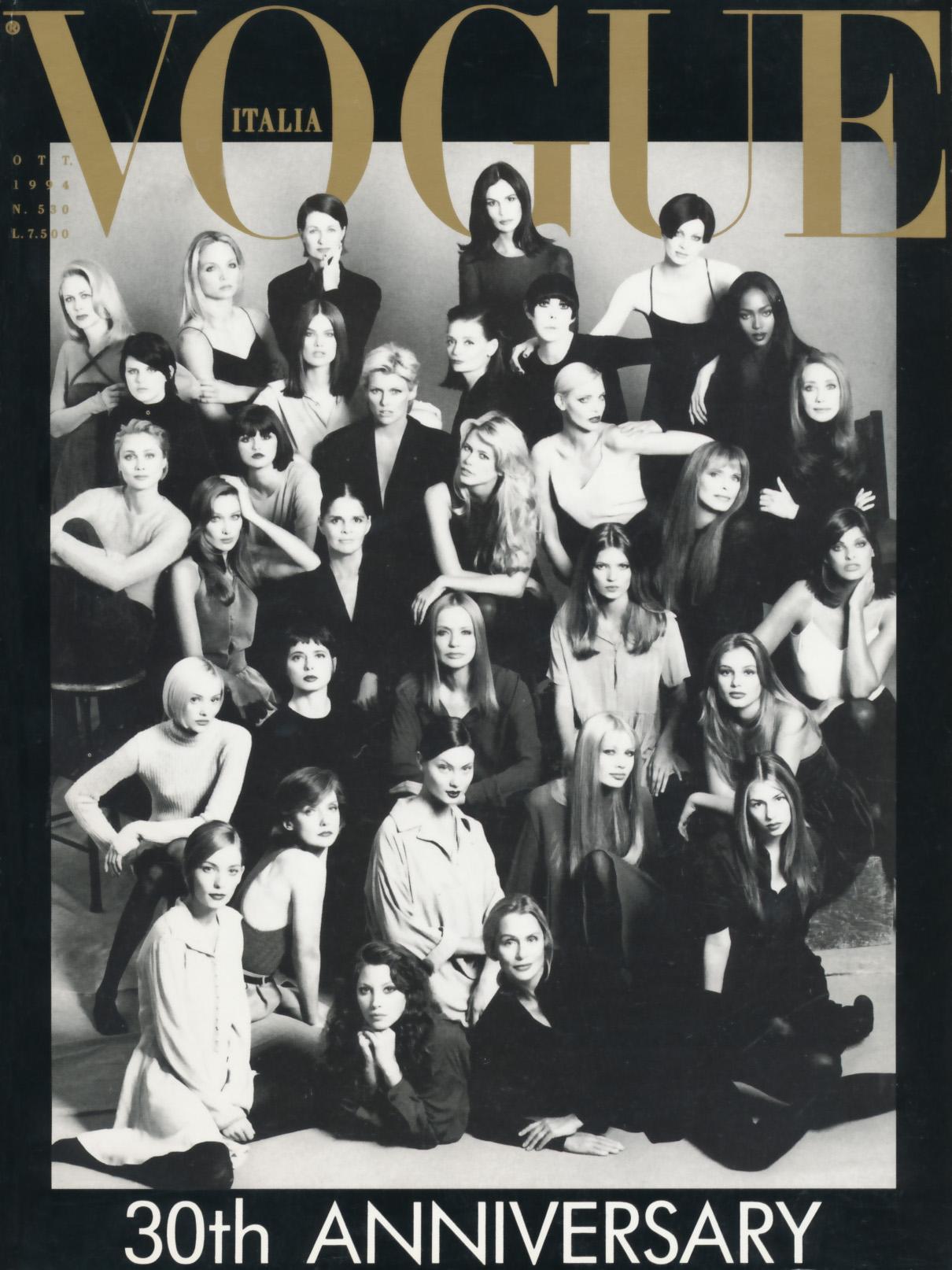 Vogue 義大利版1994年10月號封面 By Steven Meisel